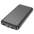 Hoco J118 10000mAh With Built In Charging Cable Speed Energy Power Bank - Black