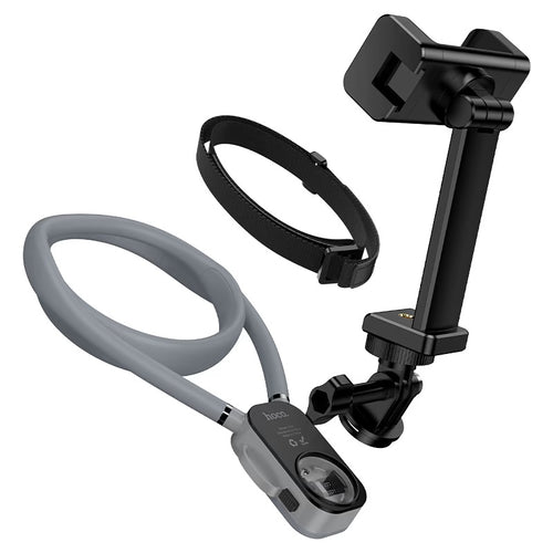 Hoco K30 Campo Enhanced Anti Shake Neck-hanging holder - Black