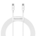 Baseus Superior Series Fast Charging Data Cable USB-C to USB-C 100W 2Meter - White