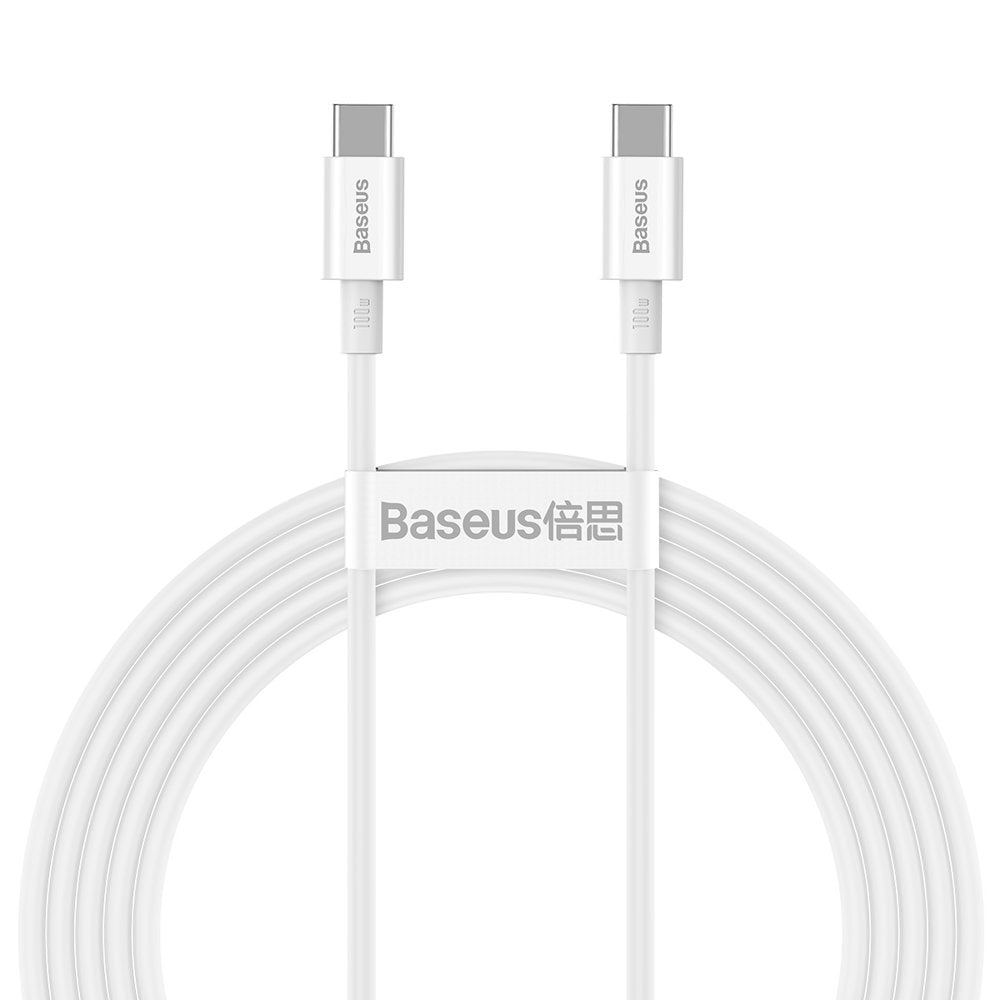 Baseus Superior Series Fast Charging Data Cable USB-C to USB-C 100W 2Meter - White