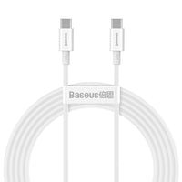 Thumbnail for Baseus Superior Series Fast Charging Data Cable USB-C to USB-C 100W 2Meter - White