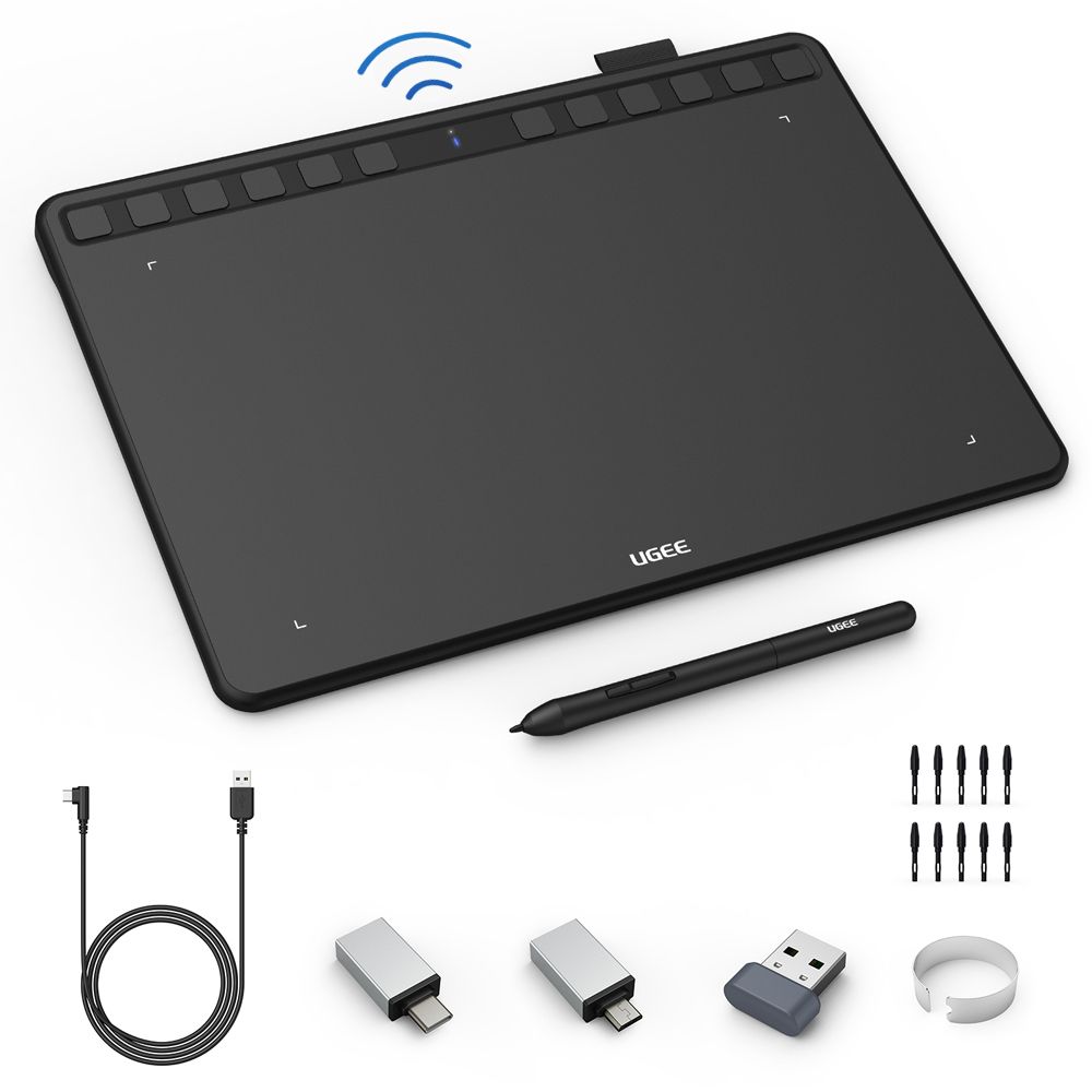 UGEE Wireless Pen Drawing Tablet S1060W 10x6"