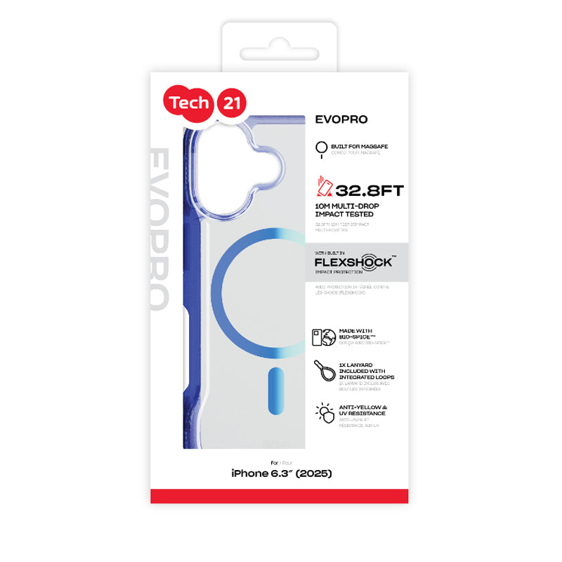 Tech21 EvoPro MagSafe Case for iPhone 17 - Blue/Mint