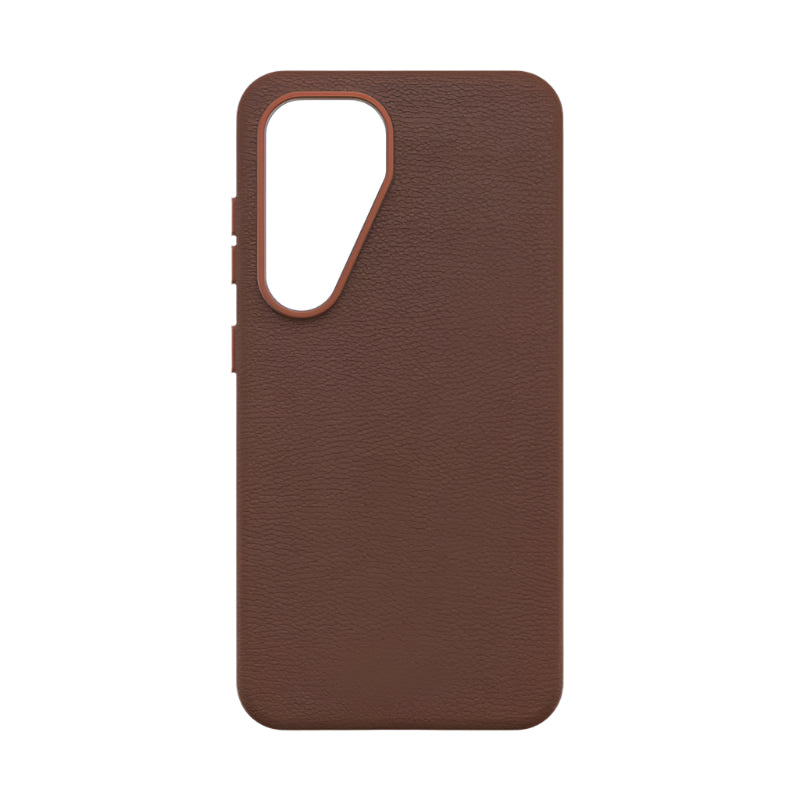 OtterBox Symmetry Cactus Leather Case for Samsung Galaxy S25 - Rich Adobe