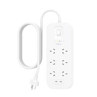 Thumbnail for Belkin SurgePro 6-Outlet Surge Protector with Dual USB-C 30W