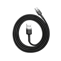 Thumbnail for Baseus USB-A to USB-C Cafule Tough Cable 1M  1 meter - Gray