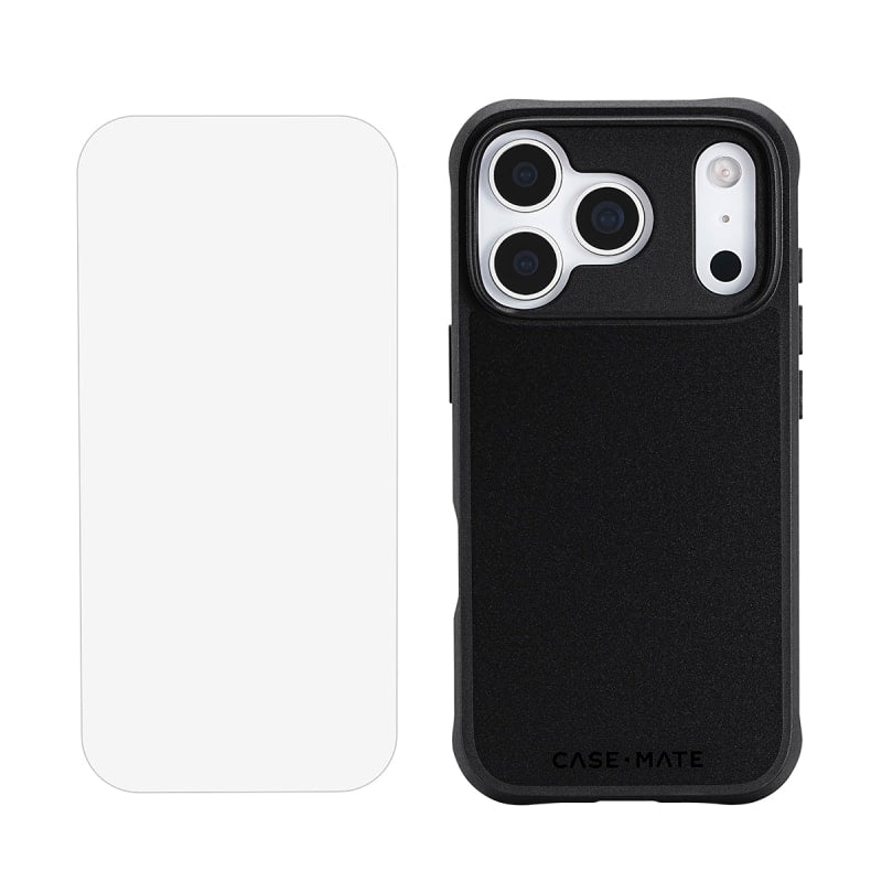 Case-Mate Case & Screen Protection Pack w/MagSafe for iPhone 17 Pro - Black