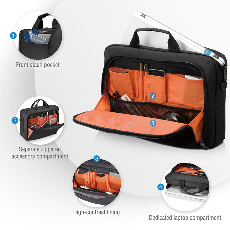 Everki Advance Eco Laptop Bag 14.1" - Black