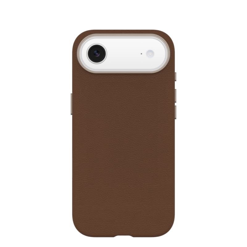 OtterBox Symmetry MagSafe Cactus Leather Case with Camera Control for iPhone Air - Desert Saddle Brown