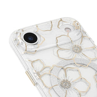 Thumbnail for Case-Mate Floral Gems MagSafe Case for Apple iPhone Air- Gold