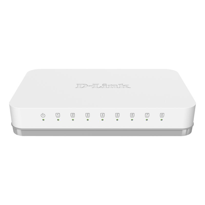 D-Link 8-Port Gigabit Desktop Switch - White