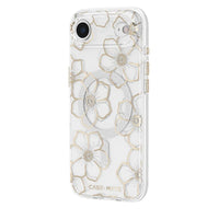 Thumbnail for Case-Mate Floral Gems MagSafe Case for Apple iPhone Air- Gold