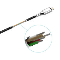 Thumbnail for Cygnett Armoured Fast Charging Premium Strong Lightning to USB-A Cable 2M - Black