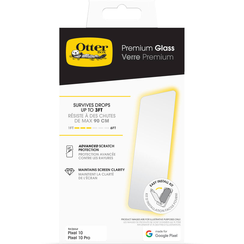 OtterBox Premium Glass Screen Protector for Google Pixel 10 & 10 Pro