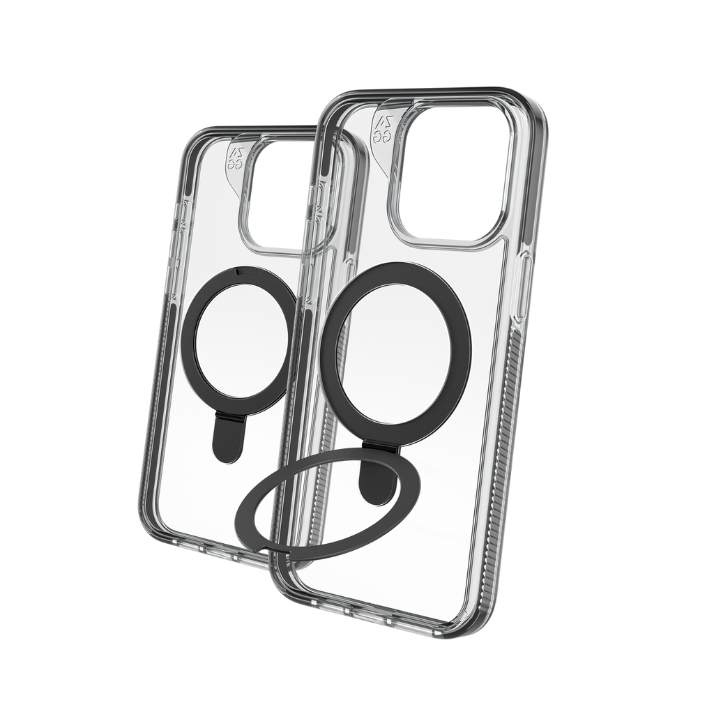 Santa Cruz Snap Case Ring Stand | iPhone 15 - Clear/Black