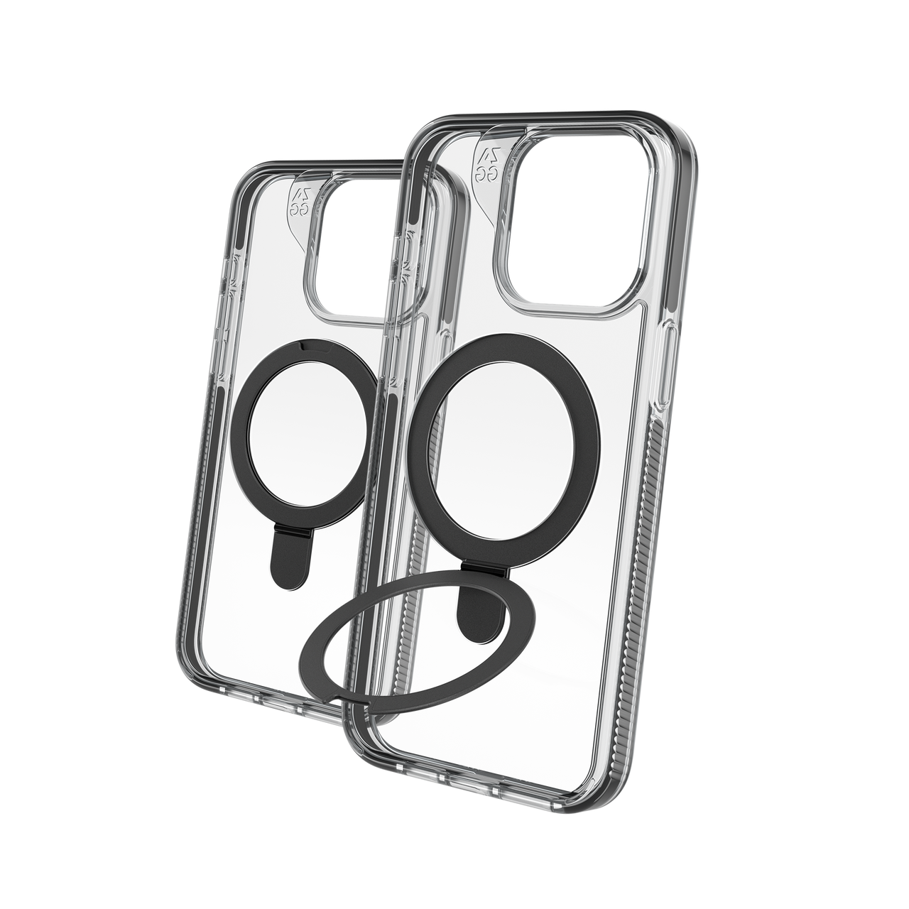 Santa Cruz Snap Case Ring Stand | iPhone 15 - Clear/Black