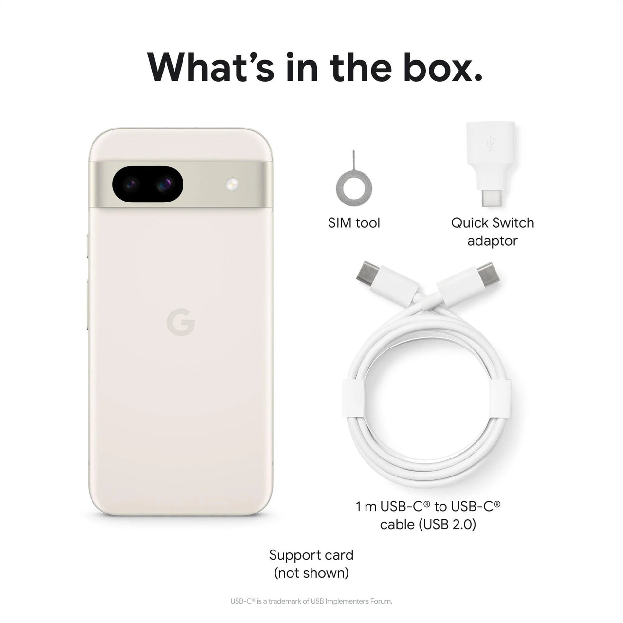 Google Pixel 8a 5G (Dual Sim, 128GB/8GB, 6.1'') - Porcelain