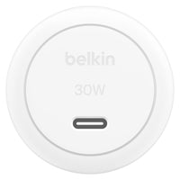 Thumbnail for Belkin BoostCharge Compact USB-C Wall Charger 30W with USB-C to Lightning Cable - White