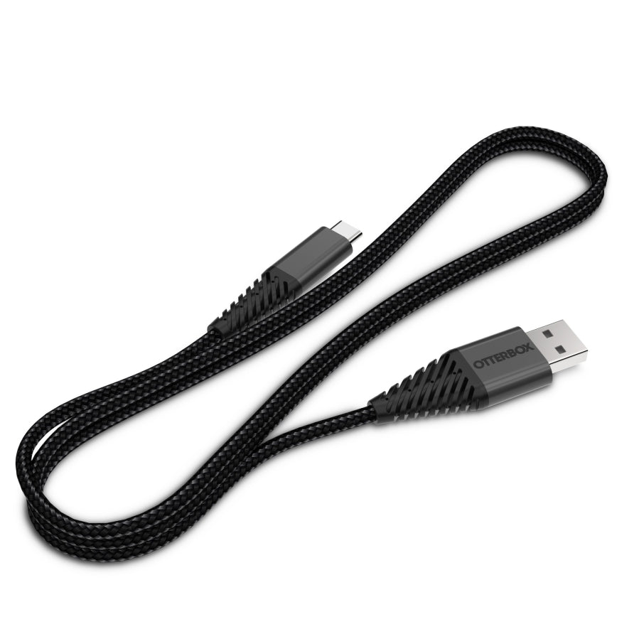 OtterBox USB-C to USB-A Cable 1M for Samsung Galaxy, Apple iPhone, iPad,MacBook, Google, OPPO, Nokia - Black