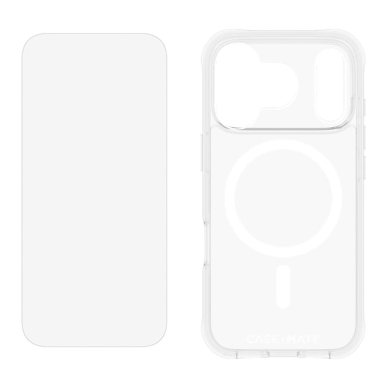 Case-Mate Case & Screen Protection Pack with MagSafe for iPhone 17 Pro - Clear