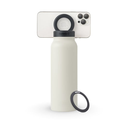 Ringo Water Bottle with Magnetic Phone Mount 710ml (24oz) - Ivory