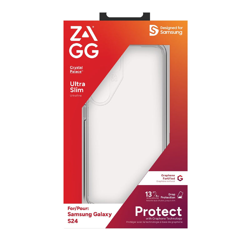 Zagg Crystal Palace Case for Samsung Galaxy S24- Clear