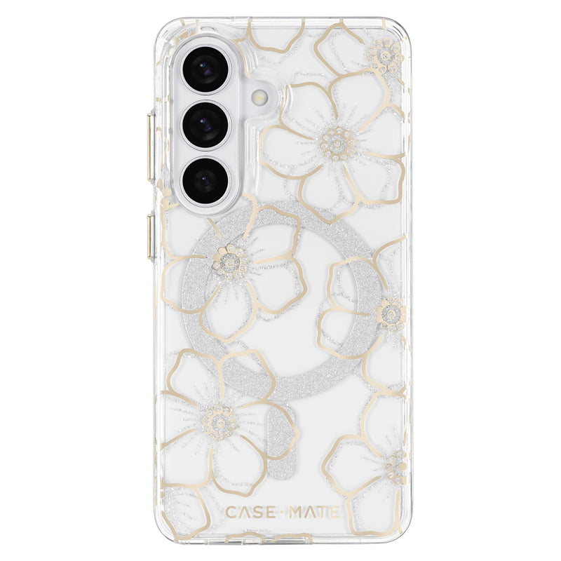 Case Mate Floral Gems Case with Magnet for Samsung Galaxy S26 - Gold