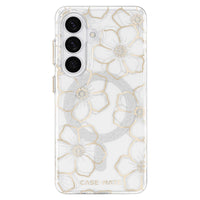 Thumbnail for Case Mate Floral Gems Case with Magnet for Samsung Galaxy S26 - Gold