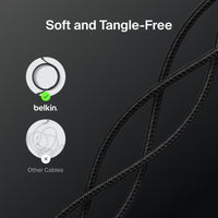 Belkin Boost Charge Pro USB-C to C 240W - Braided Cable 2m - Black