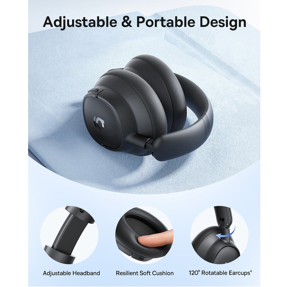 Baseus BH1 NC Noise Cancelling WireLess Headphones - Black