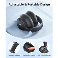 Thumbnail for Baseus BH1 NC Noise Cancelling WireLess Headphones - Black