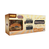 Laser Retro Cassette Boombox with AM FM Radio - Black