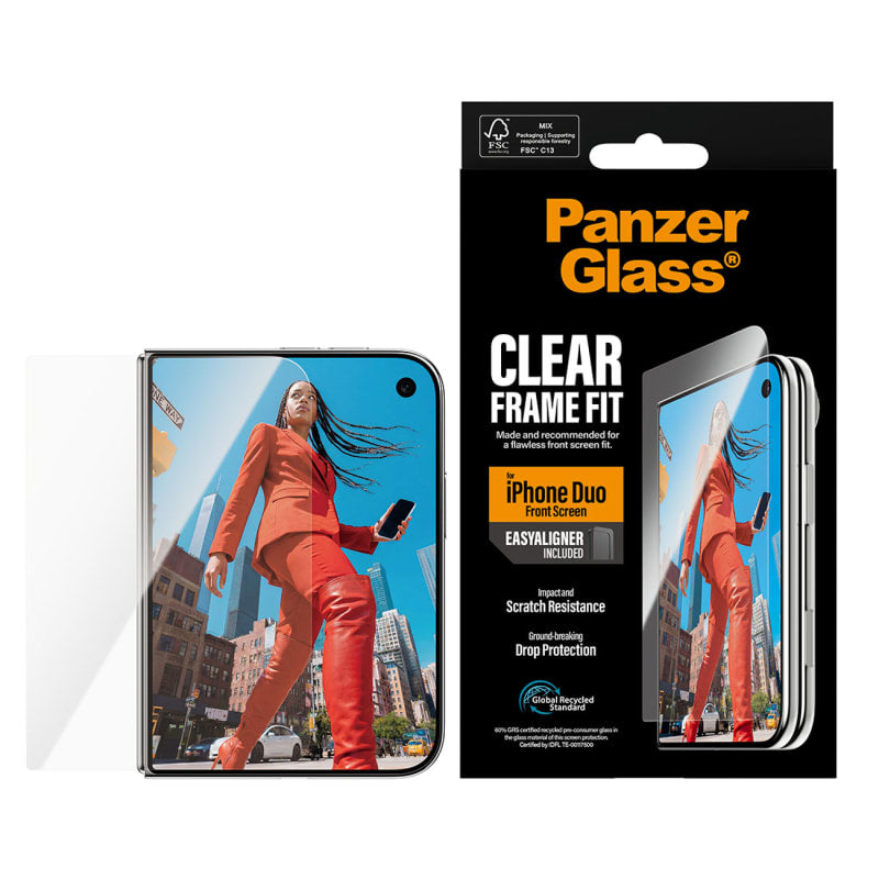 PanzerGlass Ultra Wide Fit Screen Protector for iPhone Duo - Clear