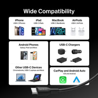 Thumbnail for Belkin Boost Charge Universally compatible USB-C to C 60W Cable 1m- Black