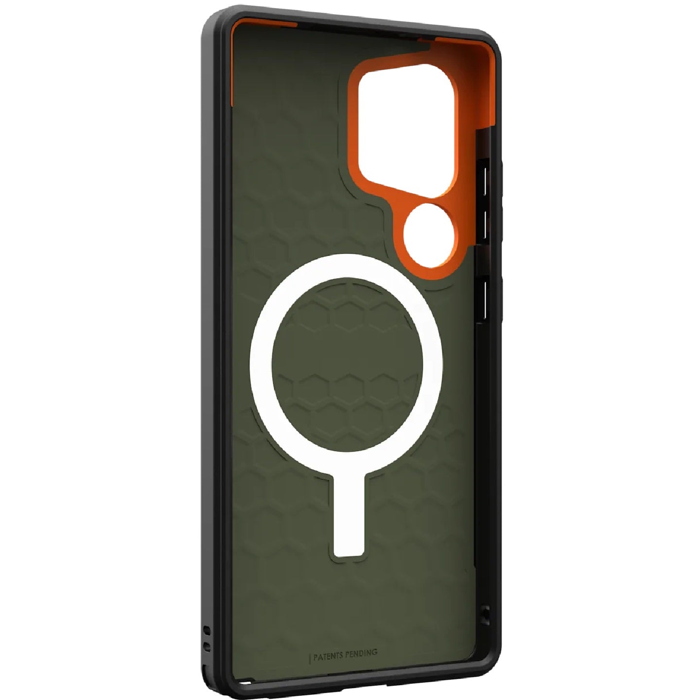 UAG Civilian Magnetic Rugged Case for Samsung Galaxy S25 Ultra 5G (6.9") - Olive Drab/Orange