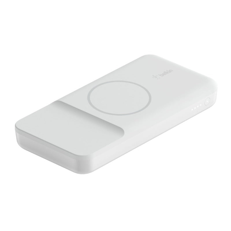 Belkin BoostCharge Magnetic Wireless Power Bank 10000 mAh Compatible with MagSafe - White