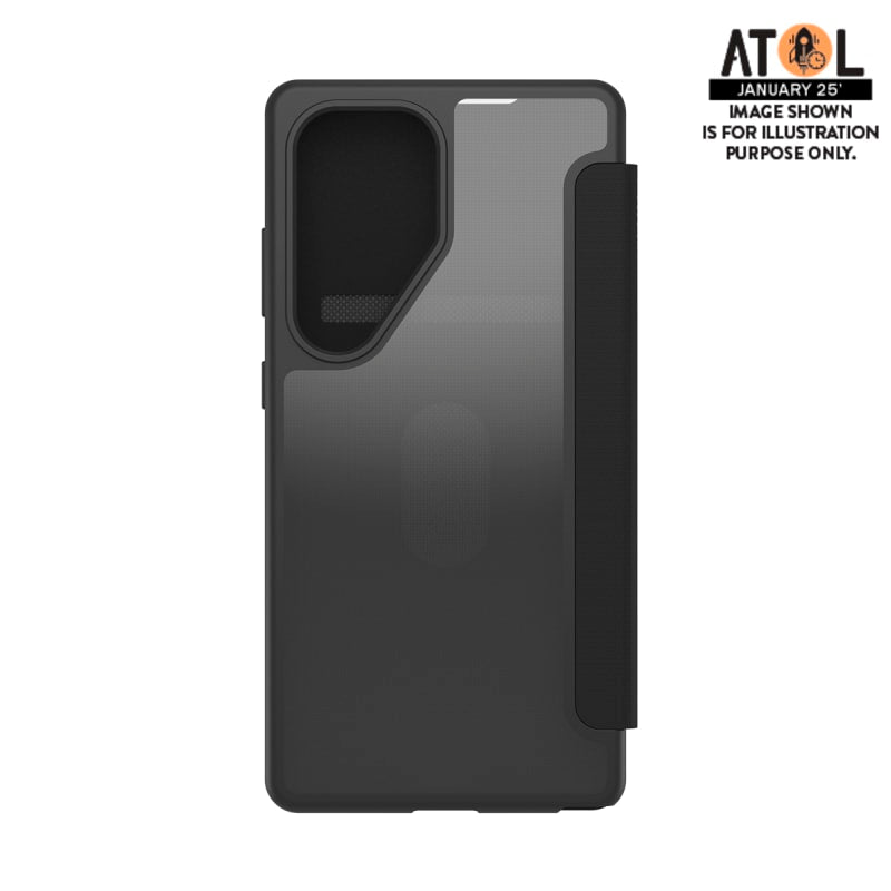 OtterBox React Folio Case for Samsung Galaxy S25 Ultra - Black Crystal
