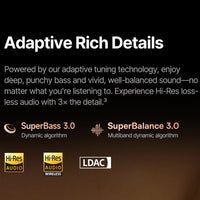 Thumbnail for Baseus Inspire XH1 ANC Wireless Bluetooth Headphones - Black