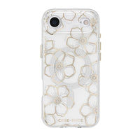 Thumbnail for Case-Mate Floral Gems MagSafe Case for Apple iPhone Air- Gold