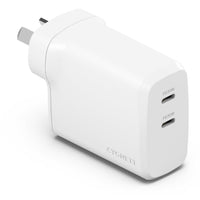 Thumbnail for Cygnett PowerPlus 60W Dual Port Wall Charger - White