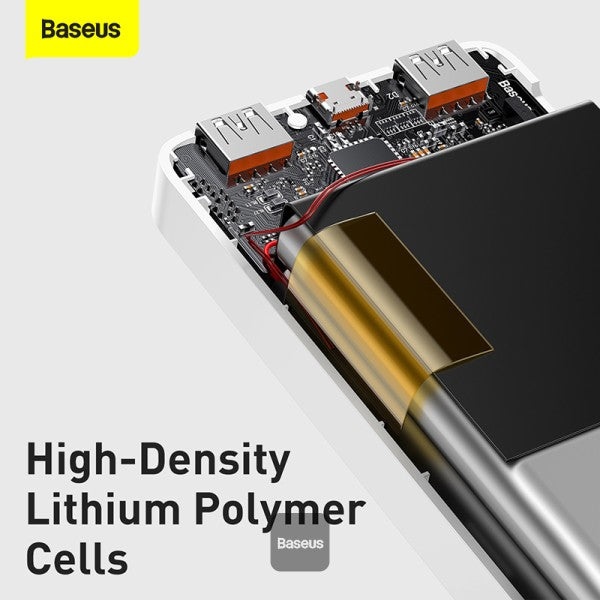 Baseus 20W 30000mAh Bipow Digital Display Power bank - White