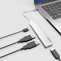 Thumbnail for Laser 4-Port USB-C Hub with 4K HDMI USB 3.0 Ports and Charging
