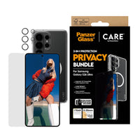 Thumbnail for PanzerGlass Care 3-in-1 Privacy Bundle for Samsung Galaxy S26 Ultra - Clear