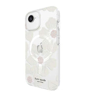 Thumbnail for Kate Spade Hardshell Magsafe Case for iPhone 16e / 15 / 14 / 13 - Hollyhock Cream Floral