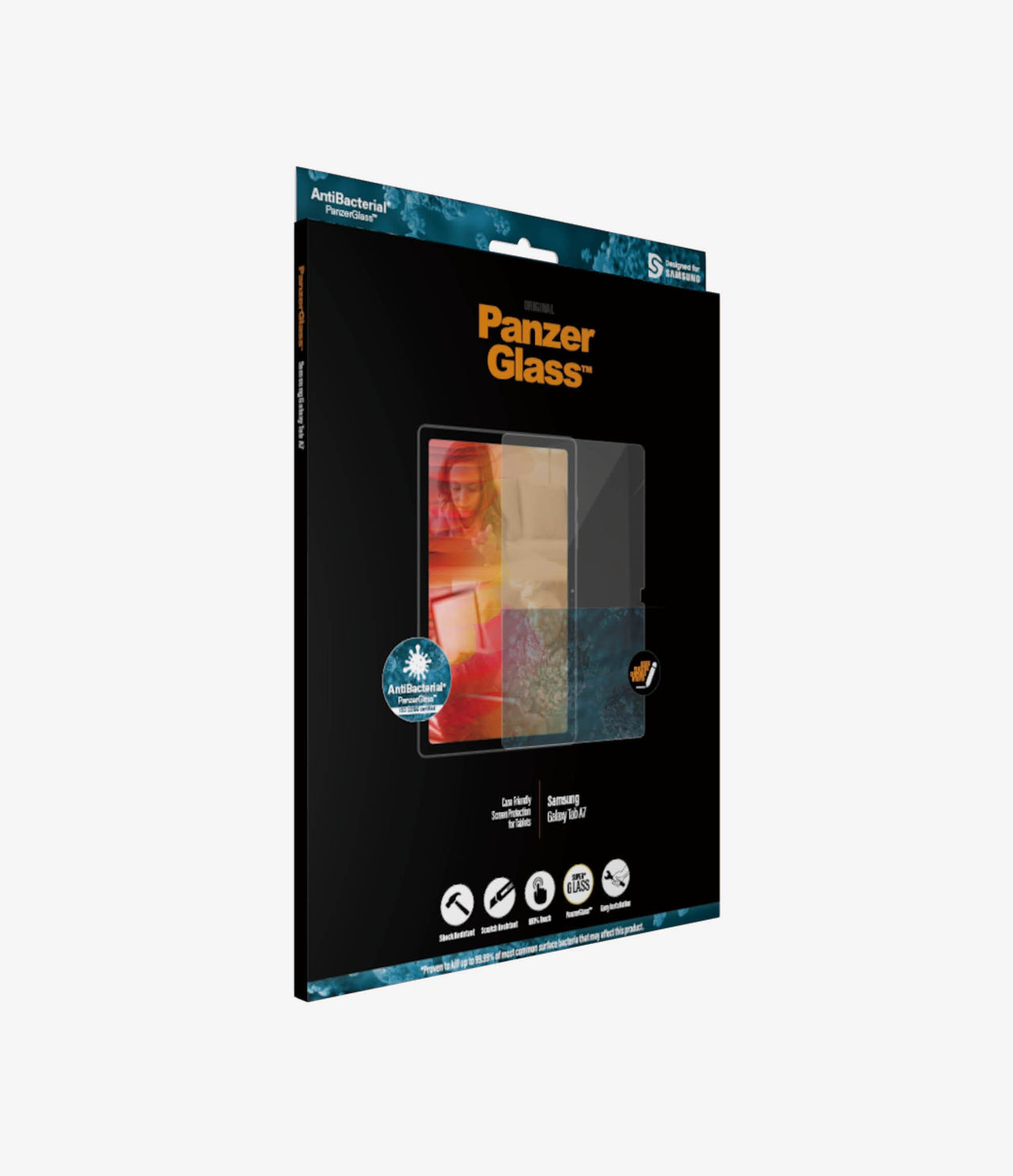 Panzer Glass Samsung Tab A7 CF Glass Screen Protector - Crystal Clear
