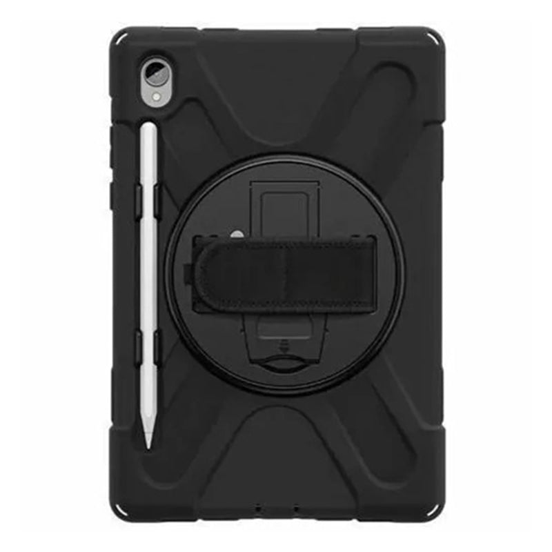 Samsung (Strike) Rugged Case with Hand Strap & Lanyard for Tab S11 - Black