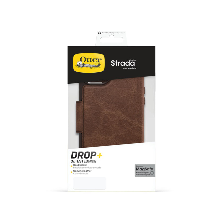 Otterbox Strada Folio MagSafe Case for iPhone 15 Plus - Espresso