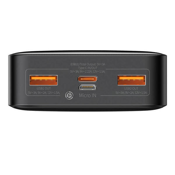 Baseus Bipow Fast Charging Power Bank 20000mAh 20W  - Black