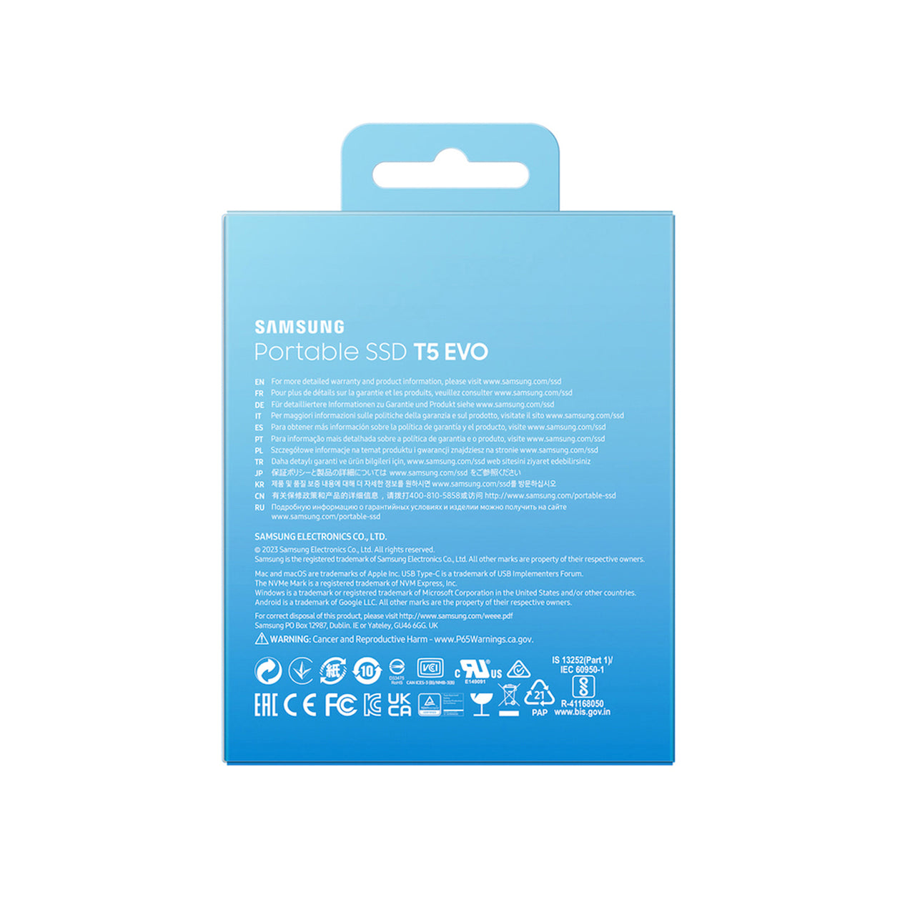 Samsung Portable SSD T5 EVO Black -  2 TB