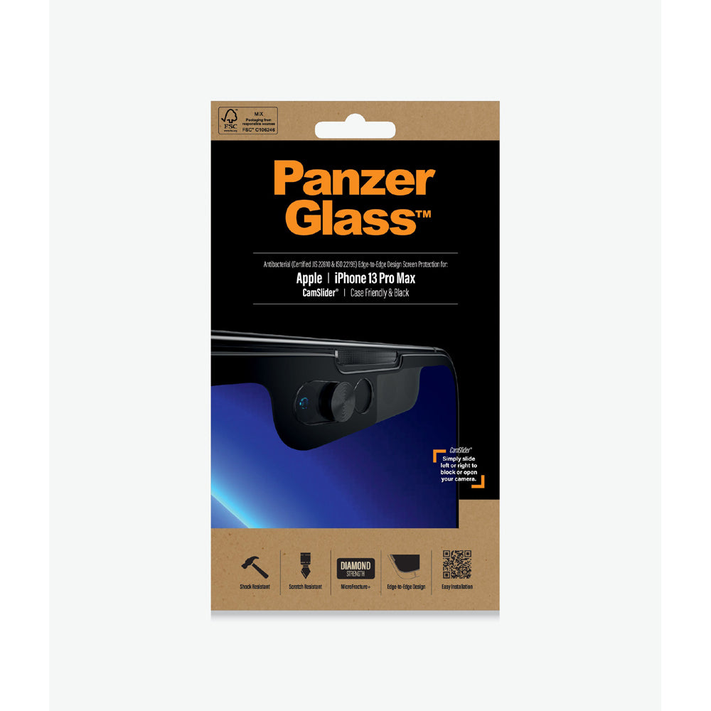 PanzerGlass Glass Screen Protector with CamSlider for iPhone 13 Pro Max